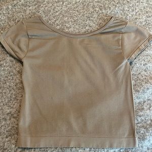 Free People Tan crop top